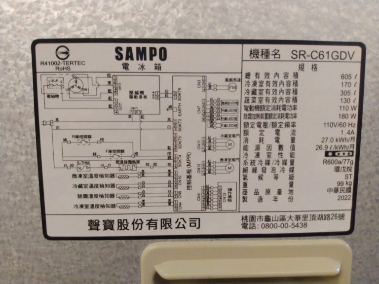 SAMPO SR-C61DV電路圖